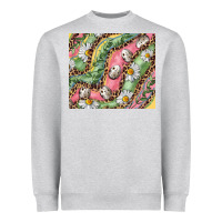 Heather Grey Easter Quail Egg And Daisy Heavyweight Sweatshirt - RanaPortraitStore