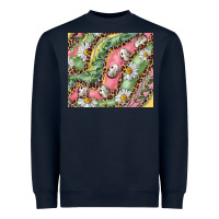 Navy Easter Quail Egg And Daisy Heavyweight Sweatshirt - RanaPortraitStore