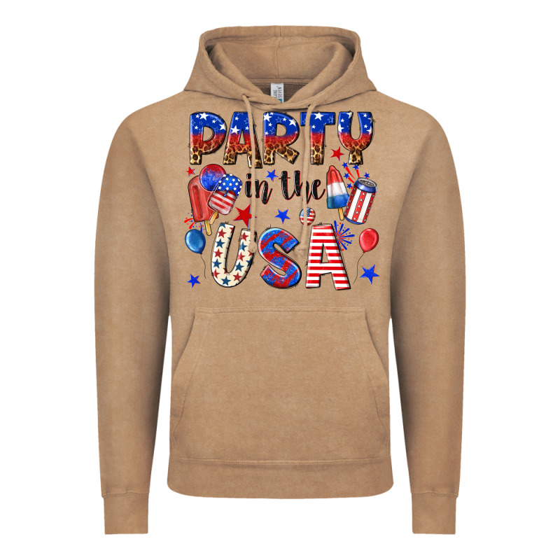 Party In The Usa Vintage Hoodie by NancyCooperArtShop | Teevron