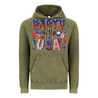 Vintage Olive party in the usa Vintage Hoodie - NancyCooperArtShop