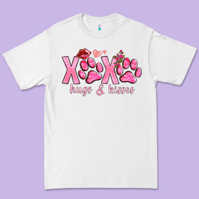 Xoxo Hugs And Kisses Paws Premium Tee Designed By Nancycooperartshop
