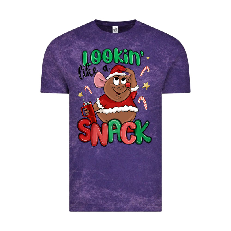 Lookin' Like A Snack Christmas Character Vintage Tee by MaliasSmallBusiness | Teevron
