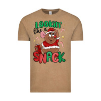 Vintage Coffee lookin' like a snack christmas character Vintage Tee - MaliasSmallBusiness