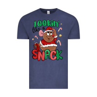 Vintage Denim lookin' like a snack christmas character Vintage Tee - MaliasSmallBusiness