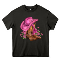Asphalt valentines day boots cowgirl hat and roses Heavy Core Tee - AdoDesignShop