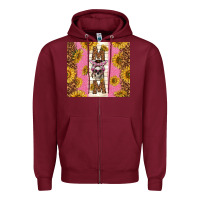 Burgundy skull mom sunflowers Zipper Hoodie - TumblerDesignByShophia