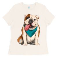 Bone english bulldog Ladies Tee - Artiststas