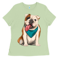 Matcha english bulldog Ladies Tee - Artiststas