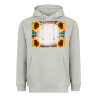Moon Dust Serape Bleached Sunflowers Leopard Background Heavyweight Hoodie - CowCowDesign