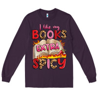 Plum i like my books extra spicy Long Sleeve Tee - Artiststas