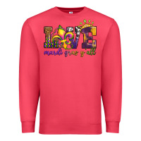 Cardinal love. ardi gras y'all Premium Sweatshirt - OliviaCreatesArt