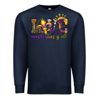 Navy love. ardi gras y'all Premium Sweatshirt - OliviaCreatesArt