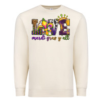 Sandshell love. ardi gras y'all Premium Sweatshirt - OliviaCreatesArt