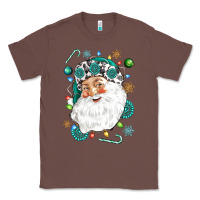 Chestnut Western Santa Christmas Classic Tee - NancyCooperArtShop