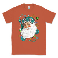 Copper Western Santa Christmas Classic Tee - NancyCooperArtShop