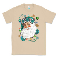 Mushroom Western Santa Christmas Classic Tee - NancyCooperArtShop