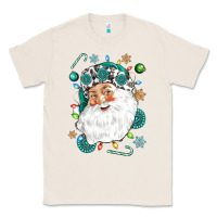 Natural Western Santa Christmas Classic Tee - NancyCooperArtShop