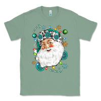 Sage Western Santa Christmas Classic Tee - NancyCooperArtShop