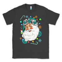 Smoke Western Santa Christmas Classic Tee - NancyCooperArtShop
