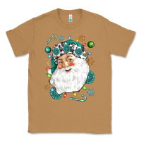 Toasted Coconut Western Santa Christmas Classic Tee - NancyCooperArtShop