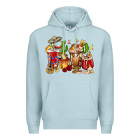 Blue Mist Cino De Mayo coffee cups Mexico Premium Hoodie - HowdyJamesFarm