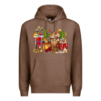 Chestnut Cino De Mayo coffee cups Mexico Premium Hoodie - HowdyJamesFarm