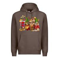 Coffee Cino De Mayo coffee cups Mexico Premium Hoodie - HowdyJamesFarm