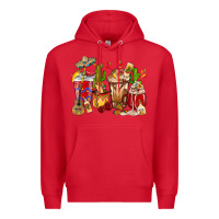 Red Cino De Mayo coffee cups Mexico Premium Hoodie - HowdyJamesFarm