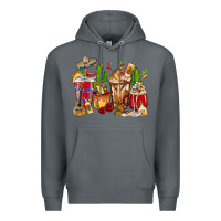 Rock Cino De Mayo coffee cups Mexico Premium Hoodie - HowdyJamesFarm