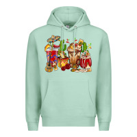 Seafoam Cino De Mayo coffee cups Mexico Premium Hoodie - HowdyJamesFarm