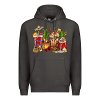 Smoke Cino De Mayo coffee cups Mexico Premium Hoodie - HowdyJamesFarm