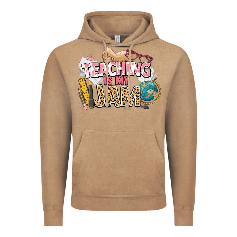 Teaching Is My Jam Teacher School Vintage Hoodie by NancyCooperArtShop | Teevron