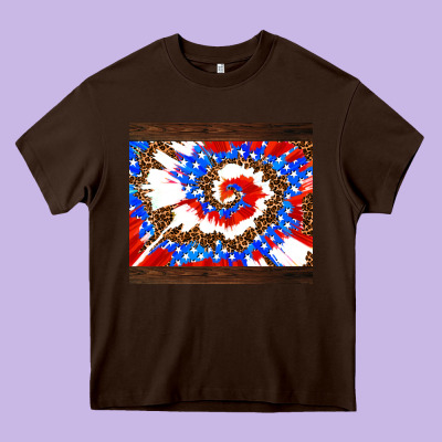Usa Tie Dye Heavy Core Tee Designed By Adodesignshop