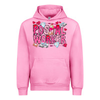 Fuchsia Pink Postal Worker Urban Hoodie - CowhideDigitalArt