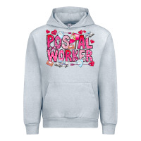 Heather Grey Postal Worker Urban Hoodie - CowhideDigitalArt