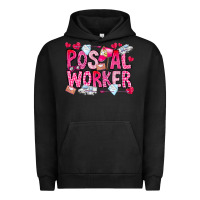 Pigment Black Postal Worker Urban Hoodie - CowhideDigitalArt