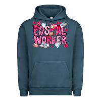 Pigment Midnight Navy Postal Worker Urban Hoodie - CowhideDigitalArt