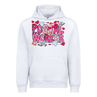 White Postal Worker Urban Hoodie - CowhideDigitalArt