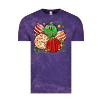 Cloud Purple merry christmas tree ball Vintage Tee - MaliasSmallBusiness