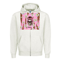 Oatmeal Heather skull mom pink glitter with daisy Zipper Hoodie - TumblerDesignByShophia