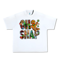 White Oh snap Christmas Urban Heavy Tee - NancyCooperArtShop
