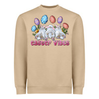 Mushroom Easter Vibes with Bunny and Eggs Heavyweight Sweatshirt - RanaPortraitStore