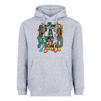 Heather Grey western wild soul Heavyweight Hoodie - OliviaCreatesArt