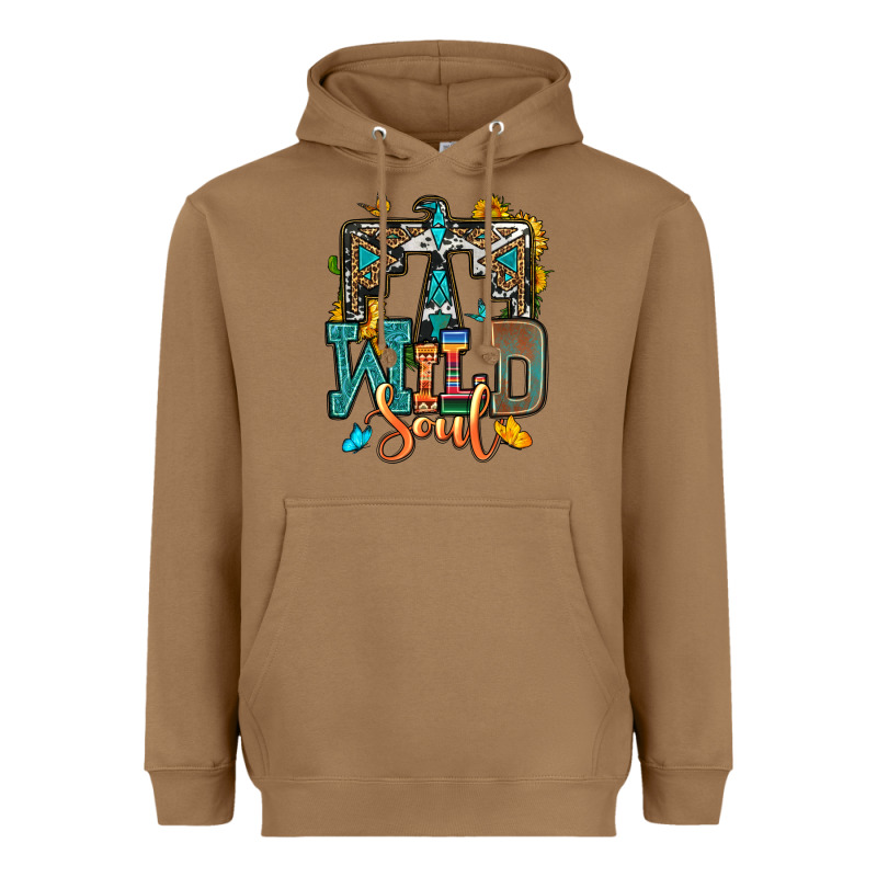Western Wild Soul Heavyweight Hoodie by OliviaCreatesArt | Teevron