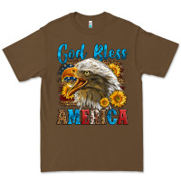 Cacao God Bless America Premium Tee - LillyAllenDesigns