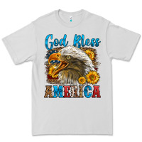 Dove Grey God Bless America Premium Tee - LillyAllenDesigns