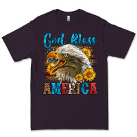 Plum God Bless America Premium Tee - LillyAllenDesigns