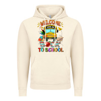 Vintage Artic welcome back to school with school bus Vintage Hoodie - NancyCooperArtShop