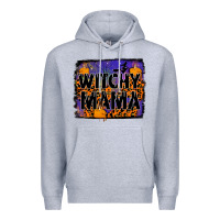 Heather Grey witchy mama Premium Hoodie - JahusDesignShop