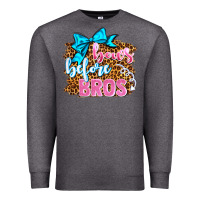 Charcoal Heather bows before bros olivia Premium Sweatshirt - OliviaCreatesArt